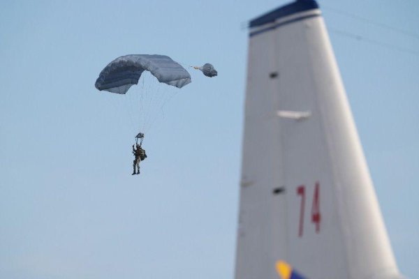股民股票配资论坛 空军跳伞队在长春航空展上演“空中芭蕾”